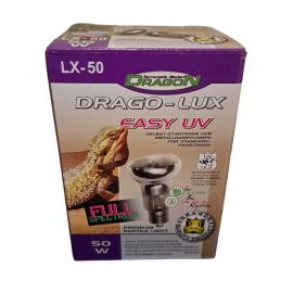 Dragon DRAGO EASY-LUX UVB Warmtelamp, 50 Watt, 4038501014918, LX-50