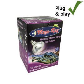 Warmtelamp met UVB kopen voor reptielen? Mega-Ray Basking Lamp D3 UV 275W | 130275 | 4050644602098
