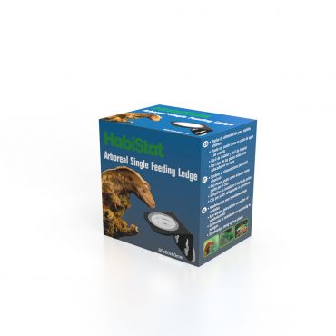 Voerbakje met zuignatpje kopen voor het terrarium? HabiStat Arboreal Single Feeding Ledg | HSFLS | 5027407014732