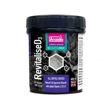 Arcadia RevitaliseD3, natuurlijke vitamines voor reptielen en amfibieen kopen? | RAREPV100 | 5060127656608