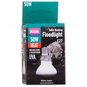 Warmtelamp voor het terrarium kopen? Arcadia - Basking Solar Flood Lamp - 50 Watt | RSBF50 | 844046011251